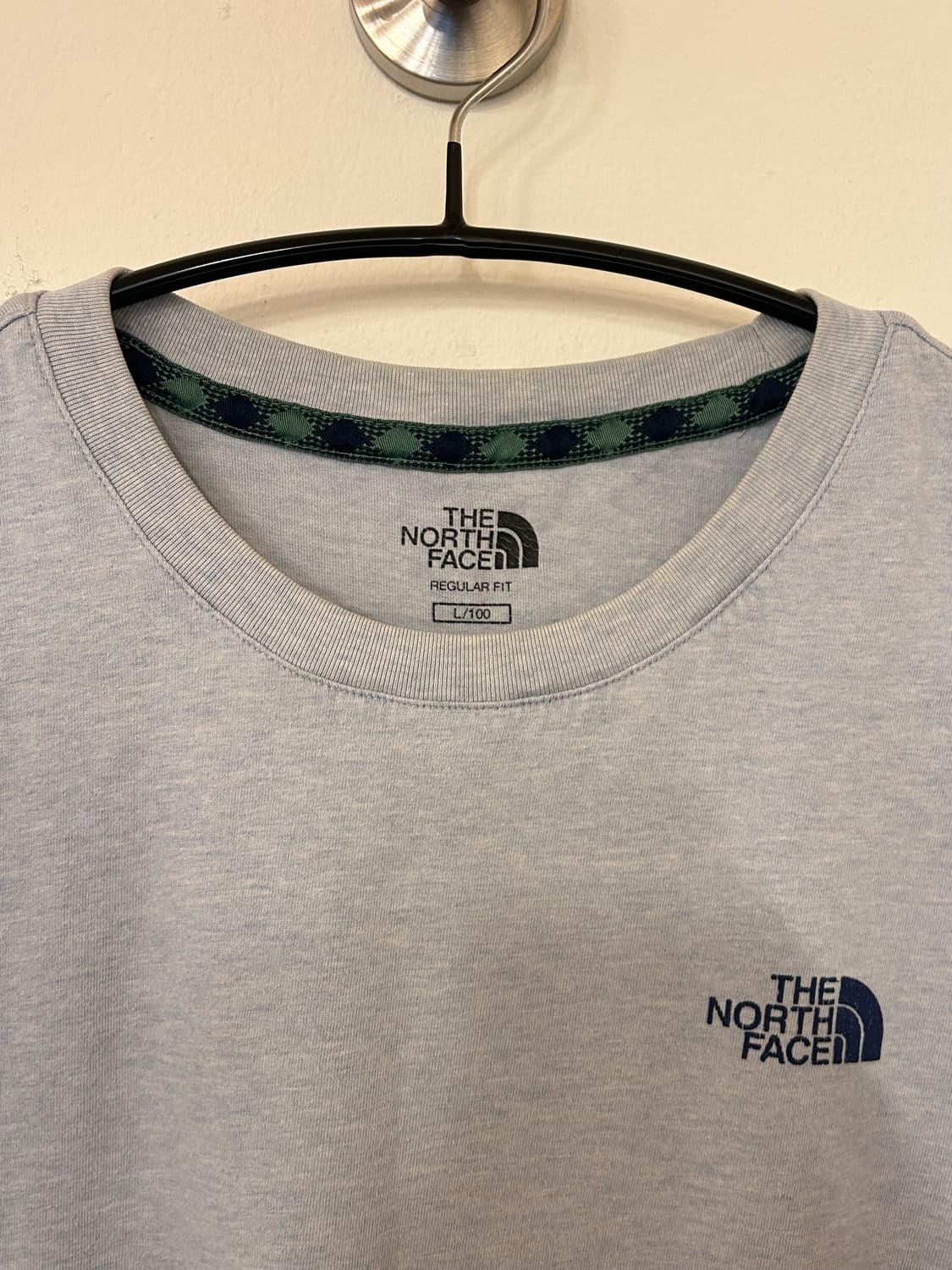 노스페이스 반팔티 L(100) 연하늘 상품이미지2