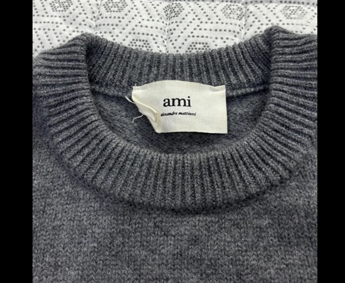 아미 AMI 빅하트 인타르시아 니트 그레이 ~F 상품이미지4