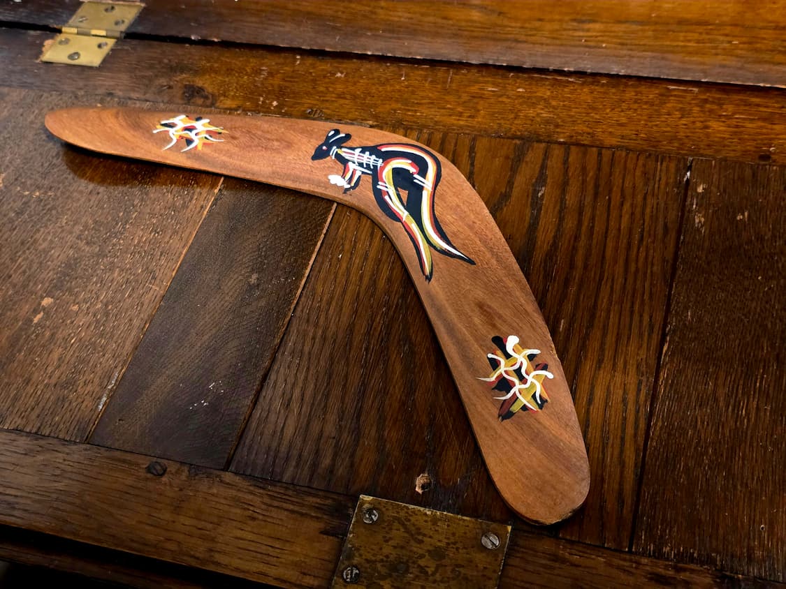 🦘호주 나무 원목 부메랑 상품이미지2