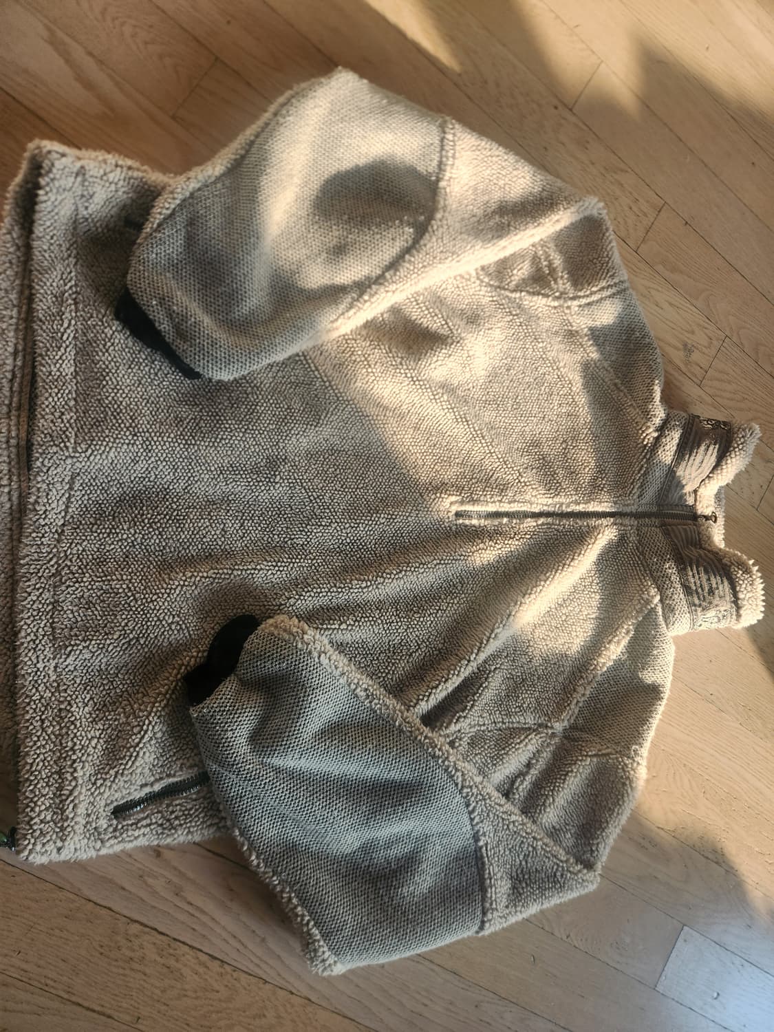 빈티지 자수 후리스 반집업 상품이미지3