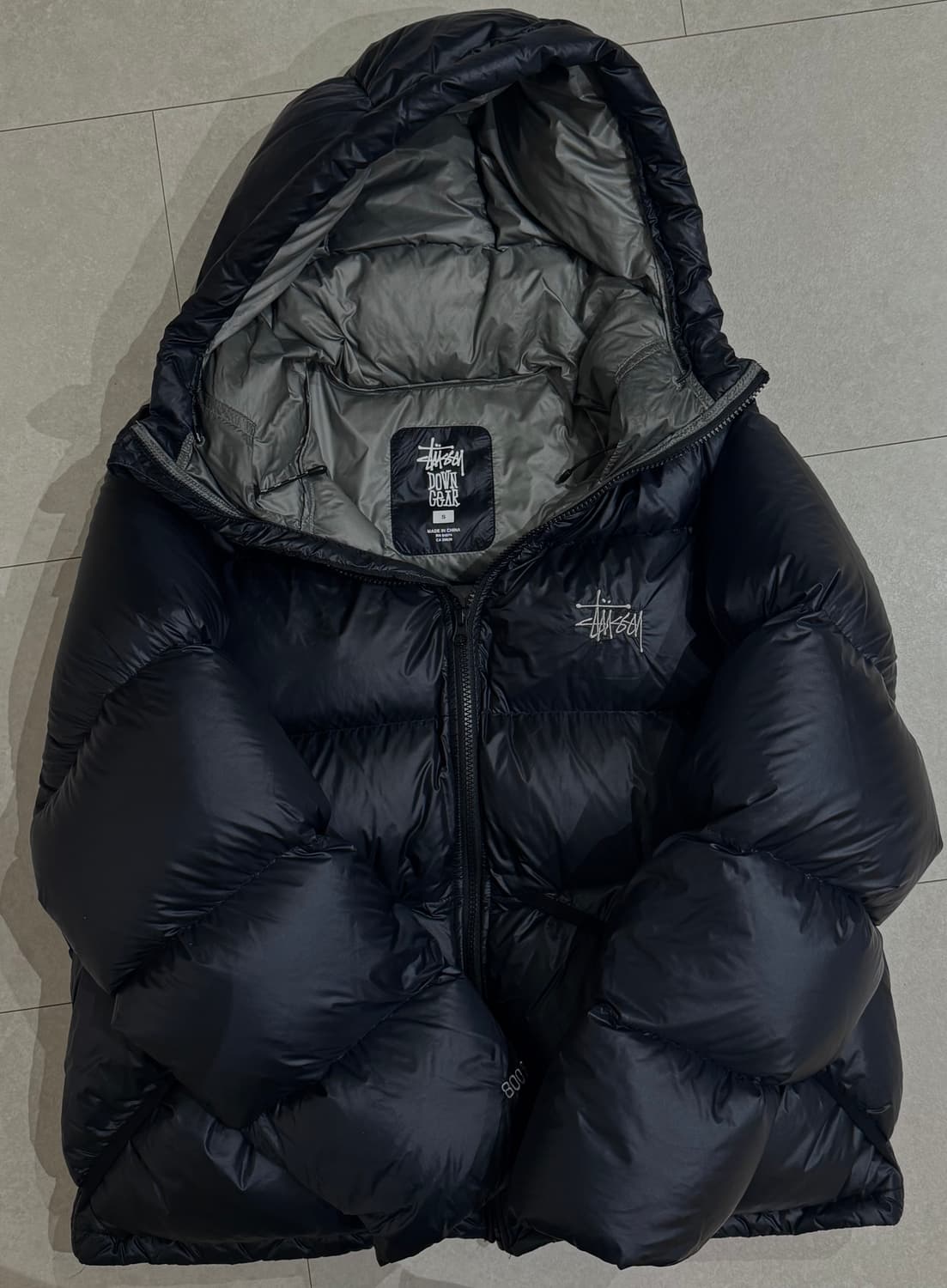 스투시 마이크로 립스탑 다운 파카 블랙 S 상품이미지1