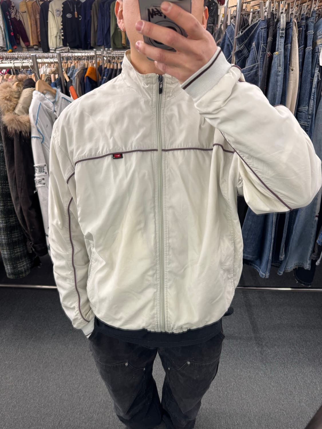 L)00’s나이키 빈티지 올드스쿨 바람막이 트랙자켓 상품이미지1