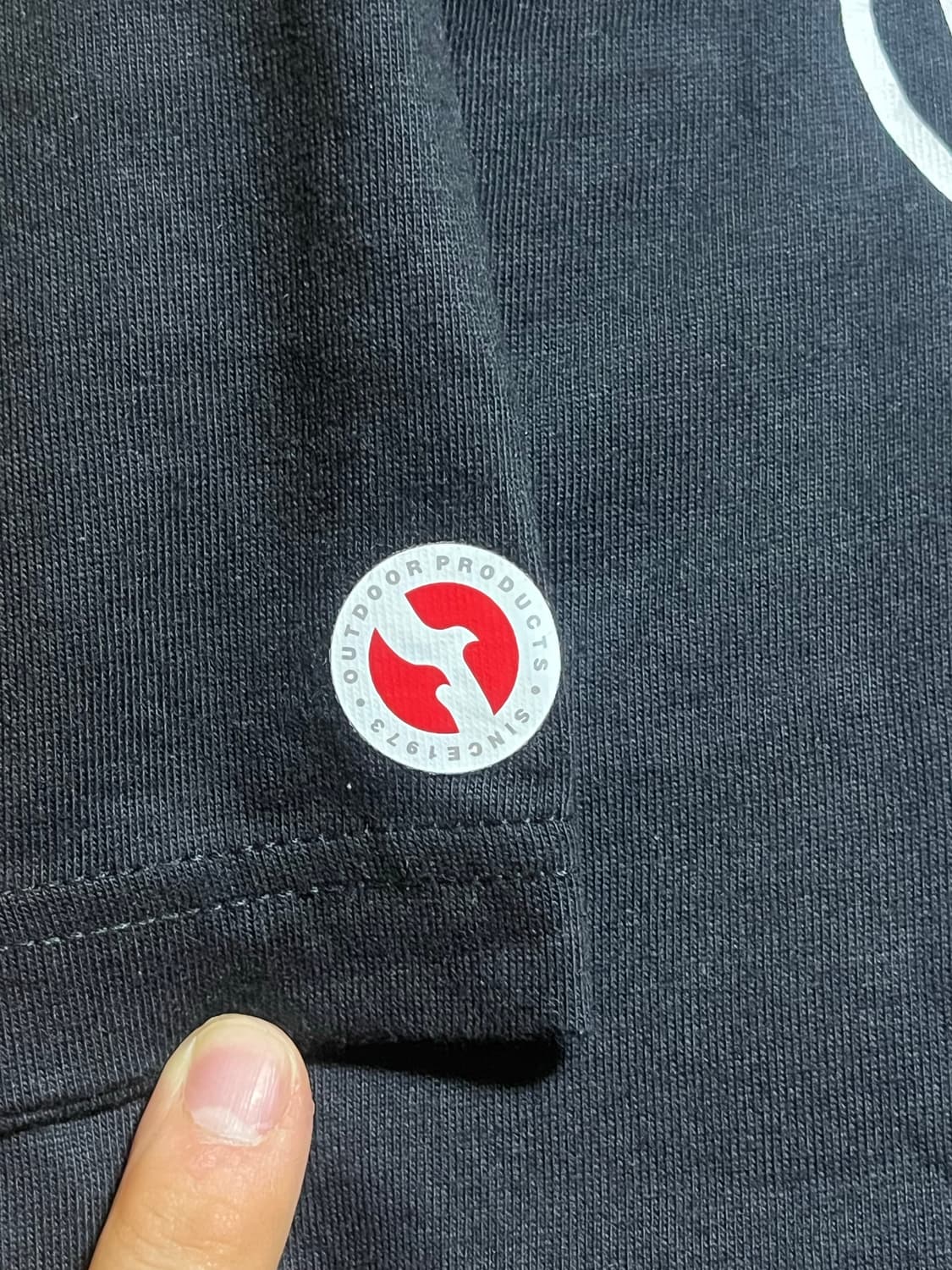  OUTDOOR 블랙 반팔티  상품이미지7