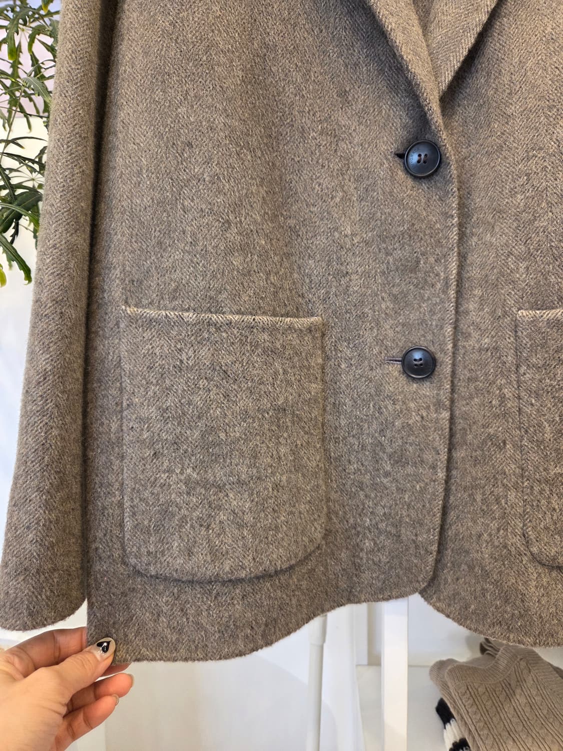 에이미그레이스 헤링본 울 자켓 상품이미지6