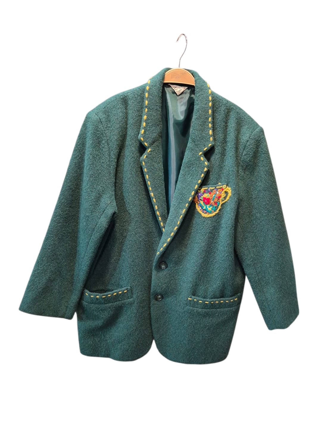 일본빈티지 자수스티치 블레이져 자켓 상품이미지2