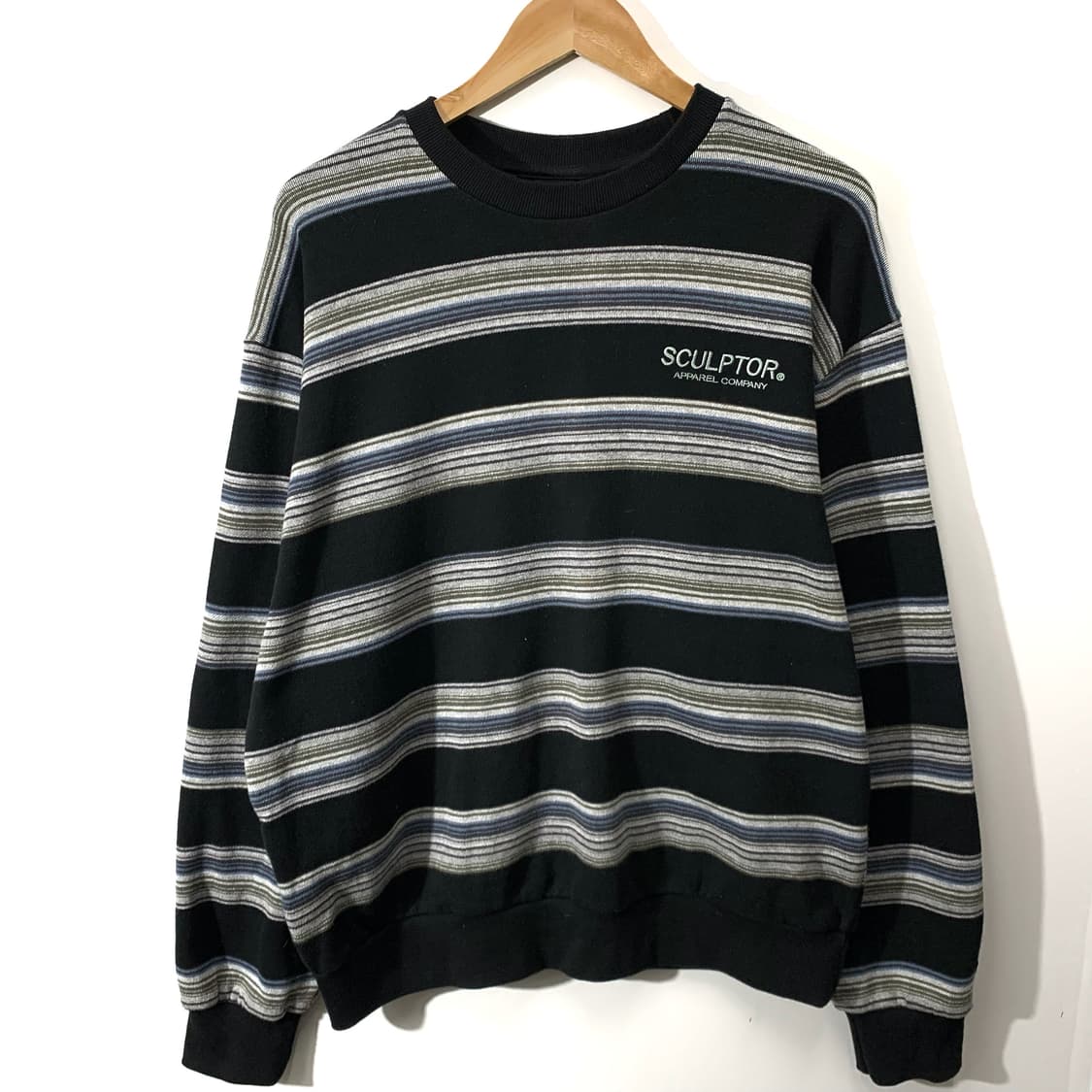 스컬프터  코튼 스트라이프 니트 상품이미지1