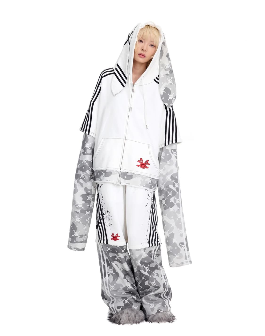 Cfirece 씨피어스 버니후드집업/팬츠 판매 상품이미지1