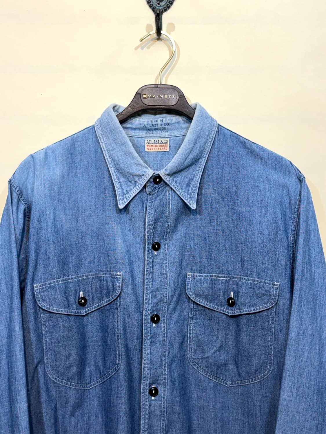 At Last & Co 샴브레이 워크 셔츠 (Made In Japan) 상품이미지4