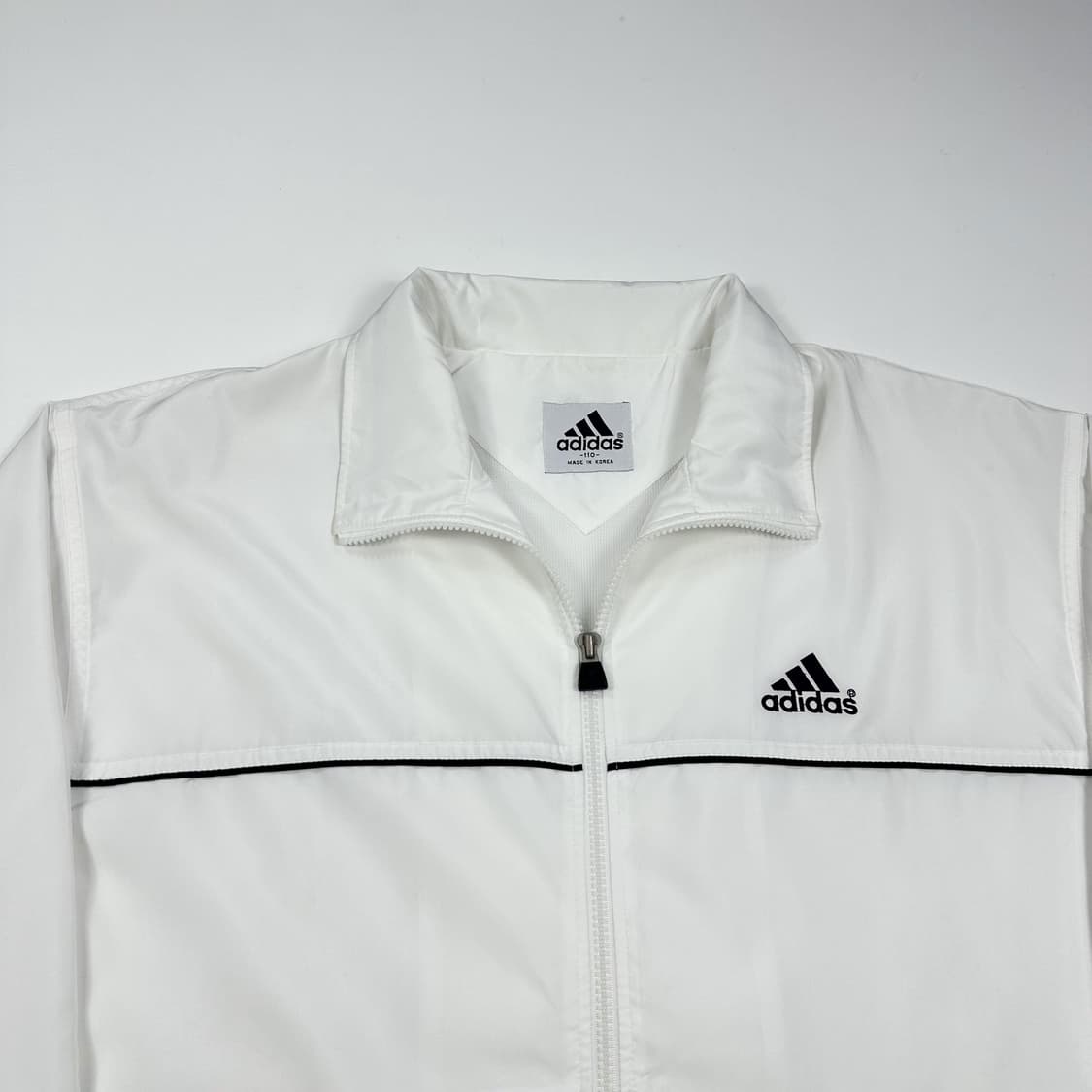 아디다스 오리지널 오버핏 화이트 바람막이자켓 (XXL) 상품이미지1