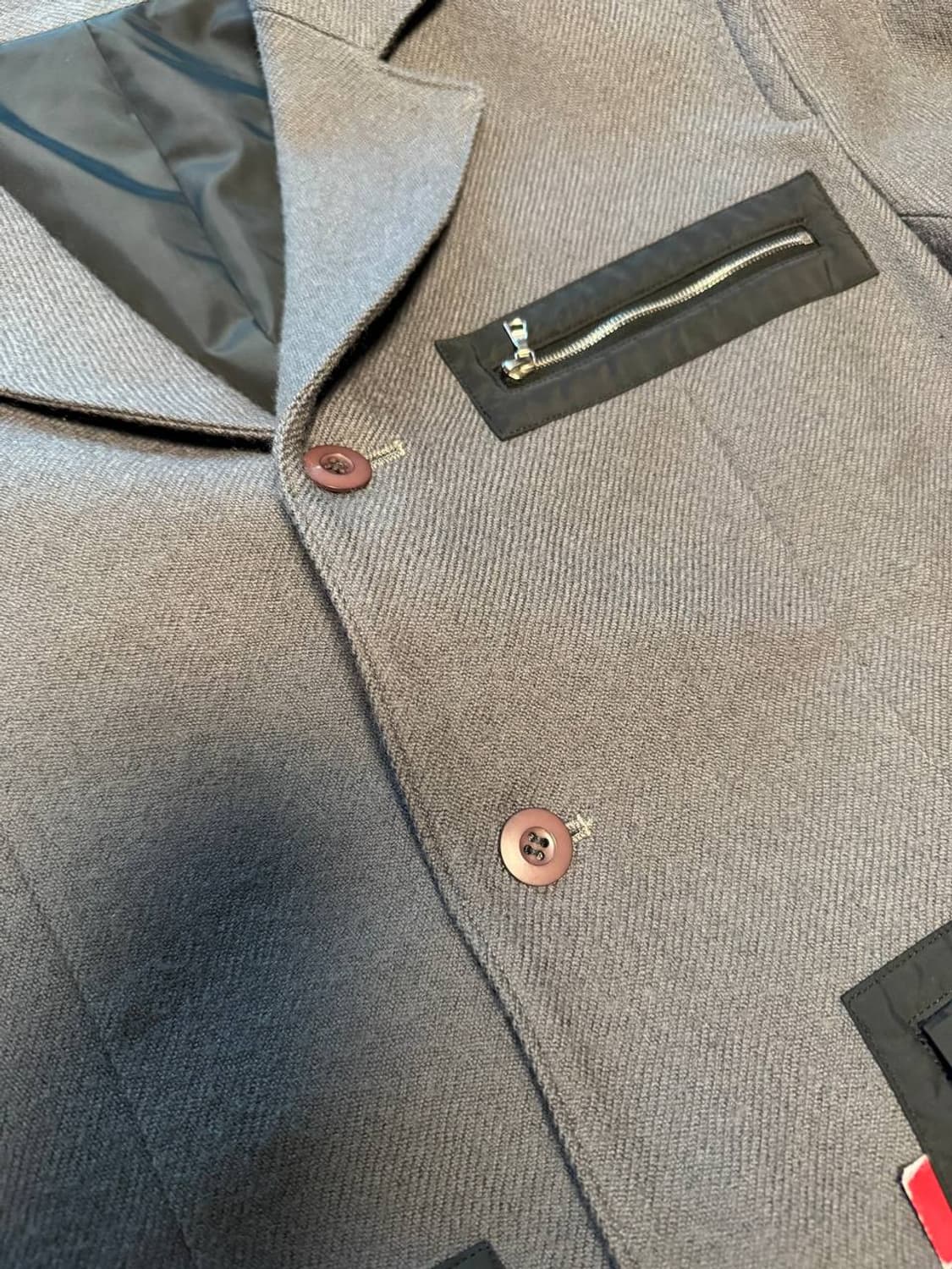 언더커버 AW01 "멜팅 포트" 유틸리티 울 테일러드 재킷 상품이미지3