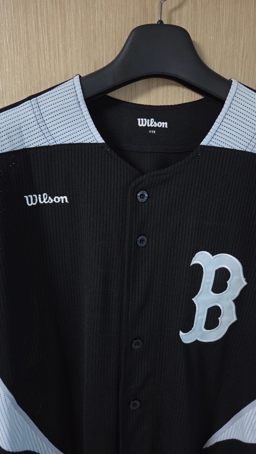 (착샷) 윌슨 wilson 베이스볼 져지 야구 유니폼 블랙  상품이미지2