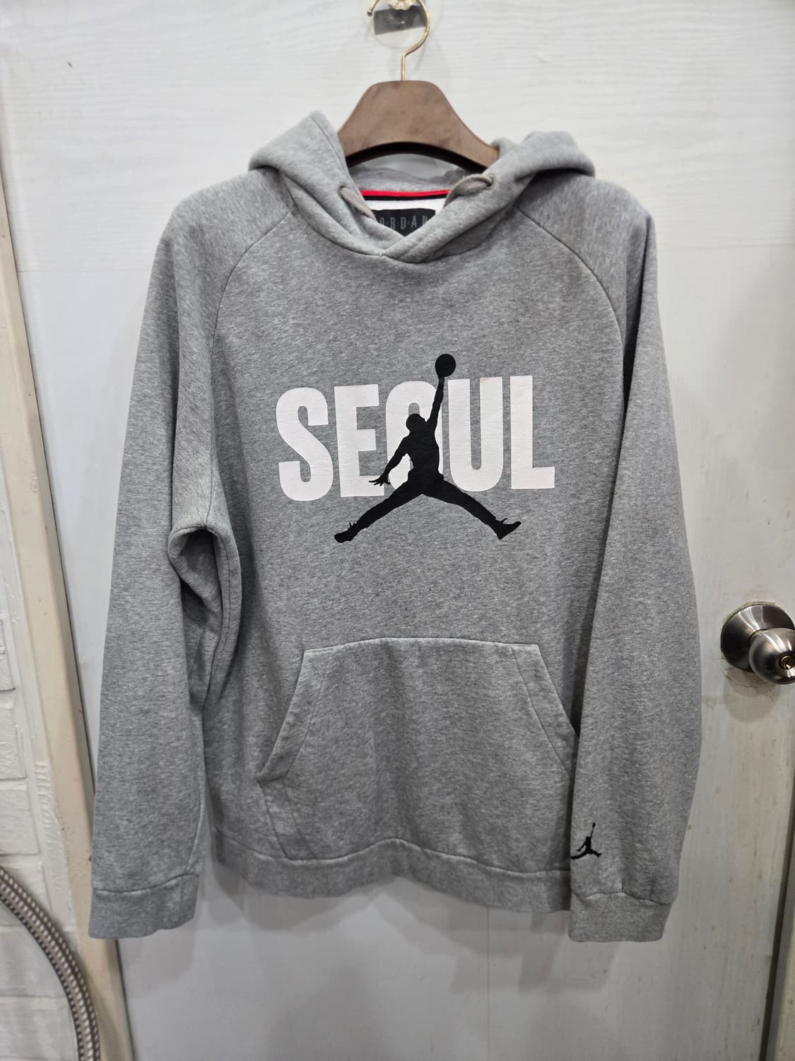 105,XL)) JORDAN 조던 후드티! 팔에 로고! 컨디션 굿굿굿! 상품이미지1