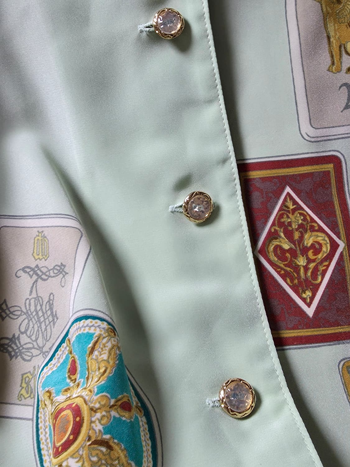 빈티지 패턴 블라우스 상품이미지3