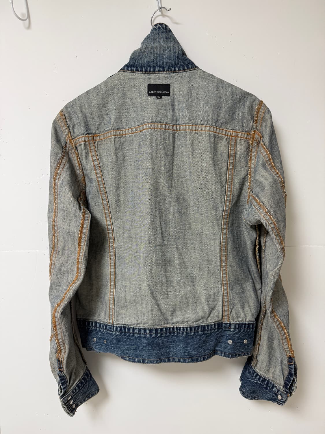 💙캘빈클라인 Calvin Klein 데님자켓 XL / 빈티지 워싱 청자 상품이미지5