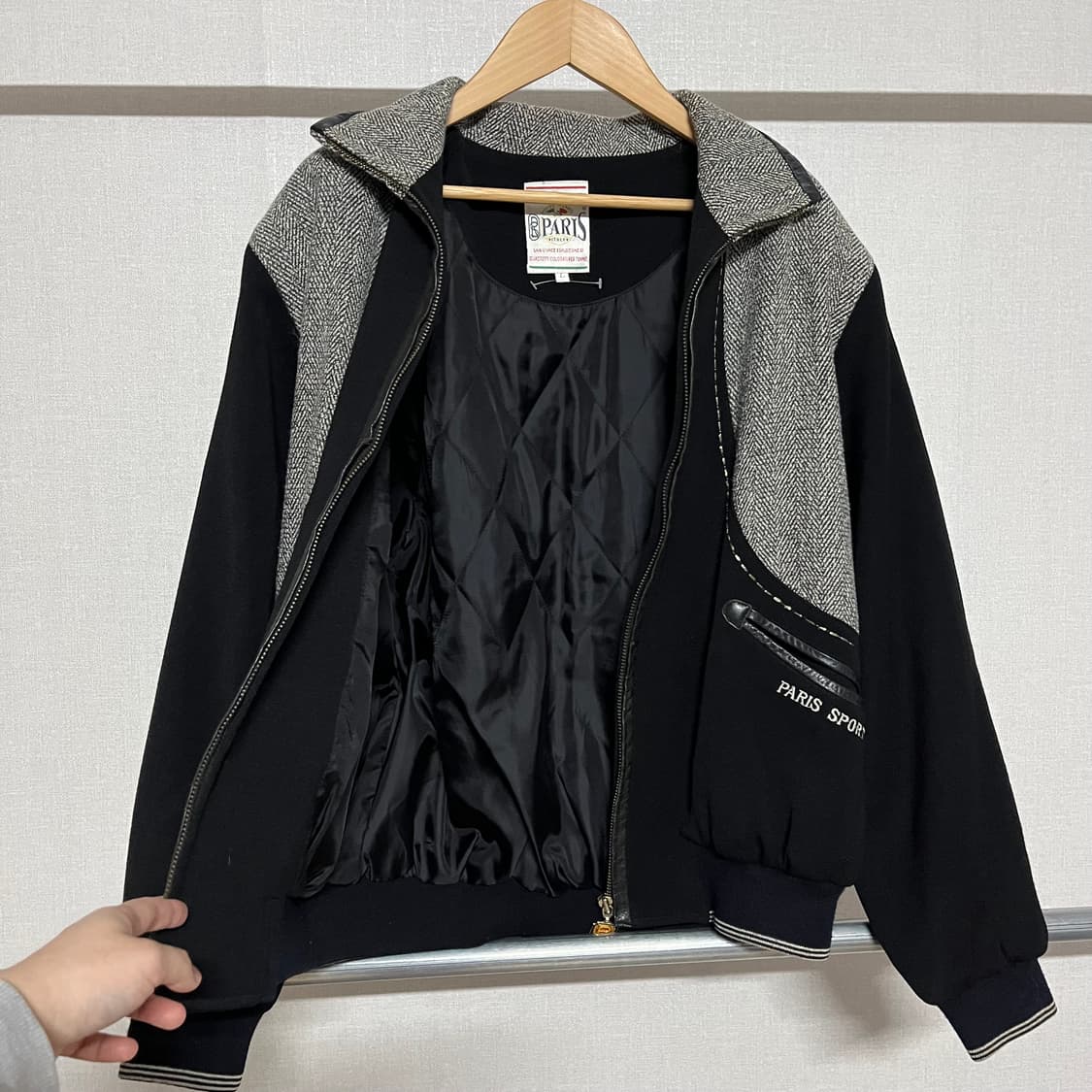 PARIS SPORT 헤링본 블랙 자켓 L 상품이미지7