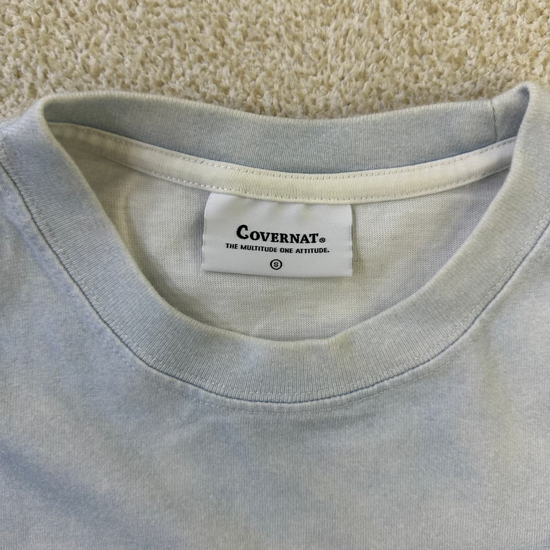 S 커버낫 어센틱 오버 다잉 티셔츠0319D 상품이미지2