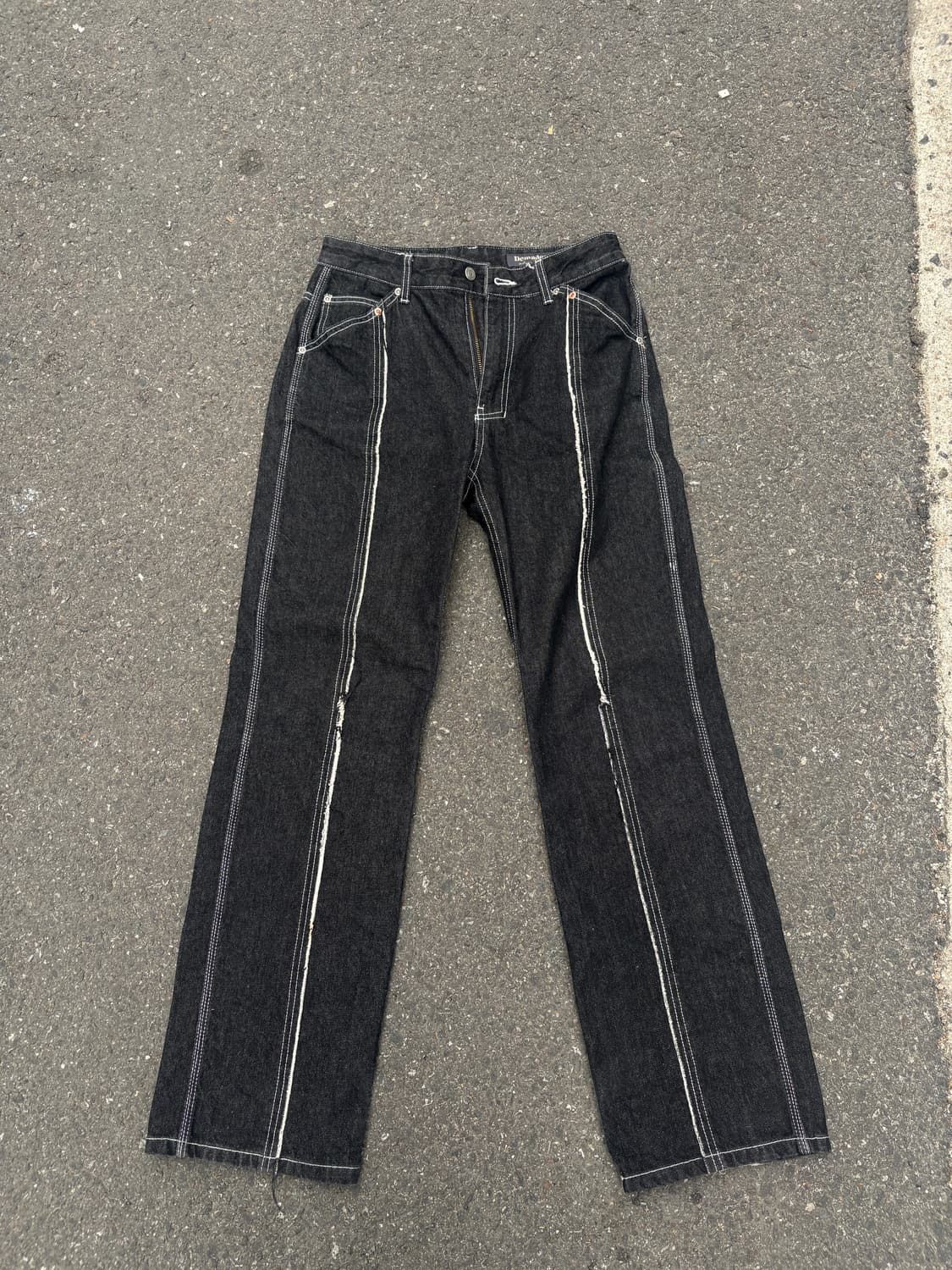 Demaden 블랙 스트레이트 진  상품이미지1