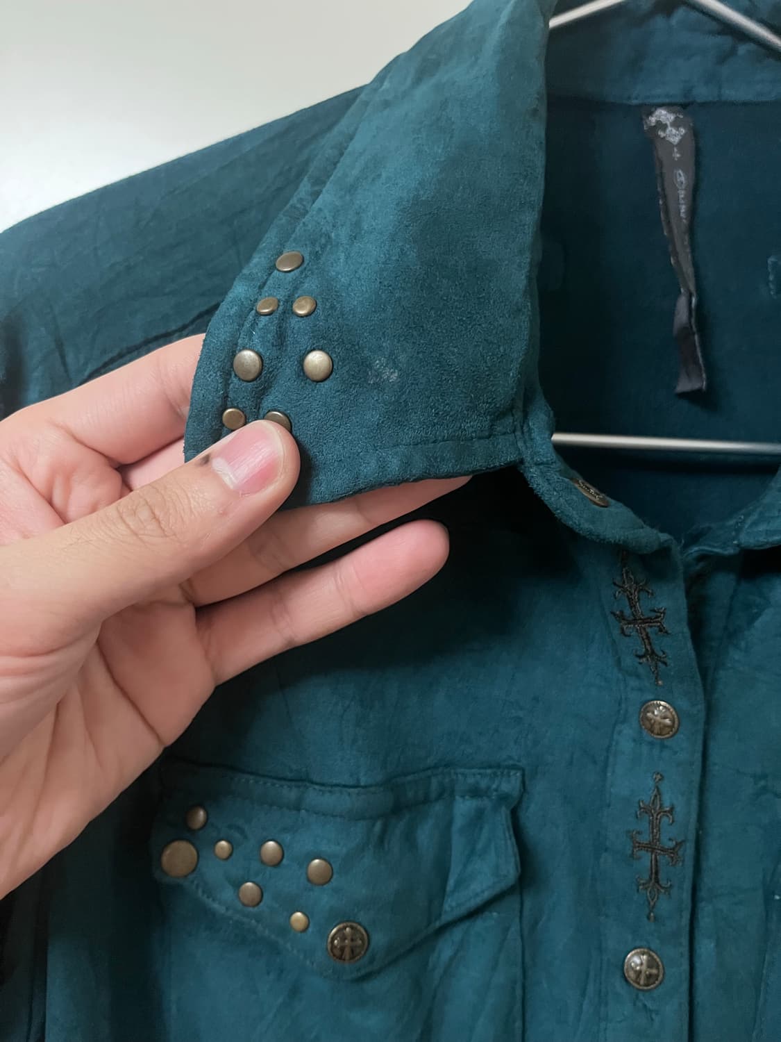 Ozz on ozz croce fake suede shirts 상품이미지4