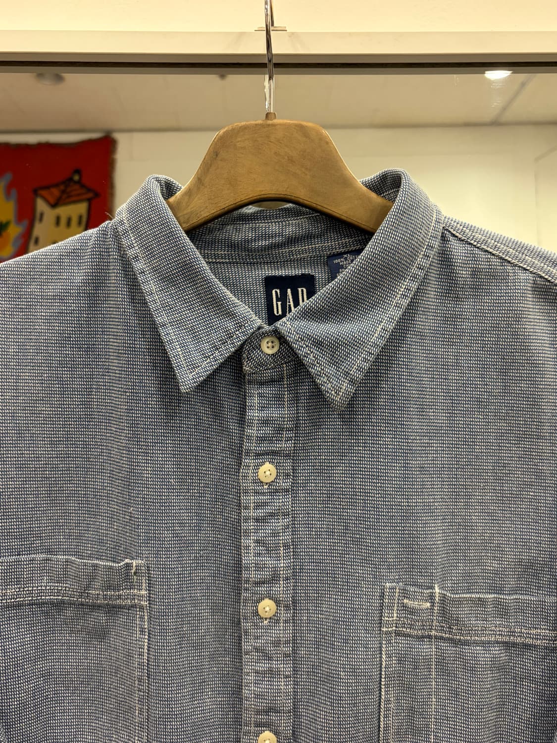 90s Gap 올드갭 투포켓 데님 셔츠 상품이미지3