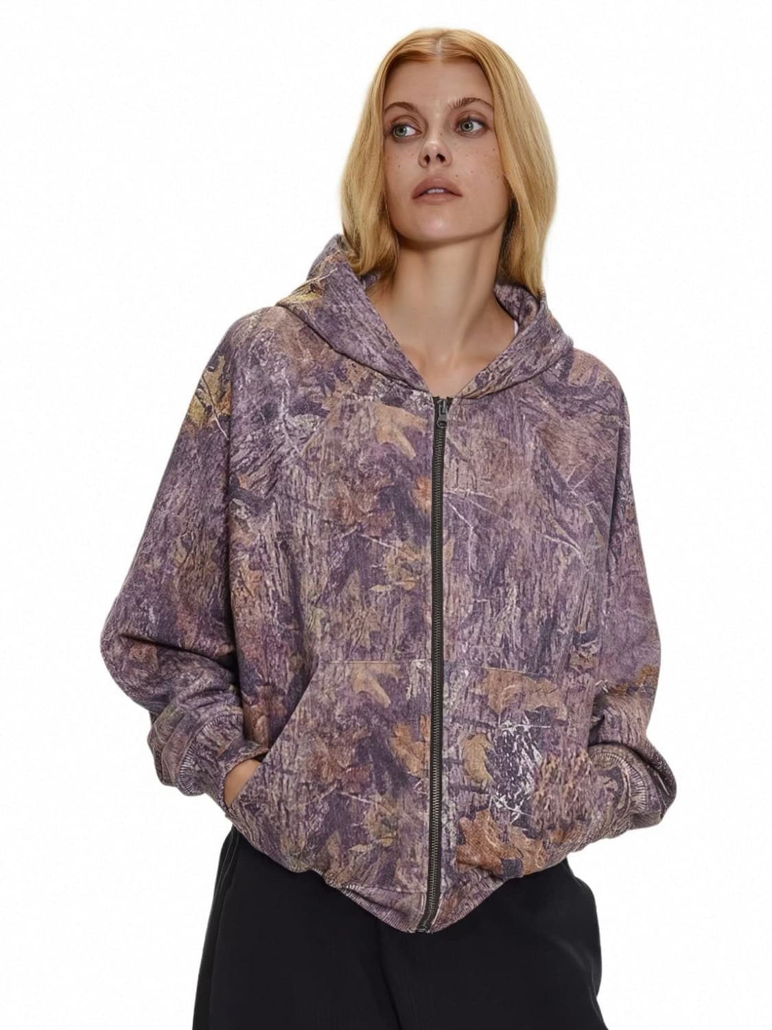 빈티지 우드랜드 카모 집업 상품이미지1