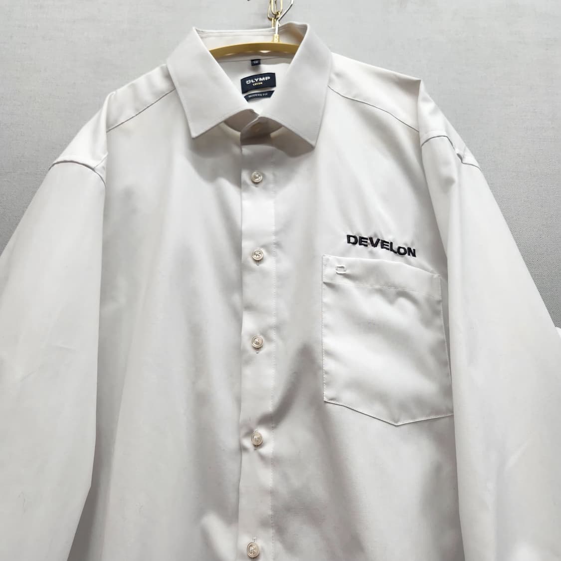 OLYMP 올림프 원포켓 모던핏 화이트 셔츠 2XL 상품이미지2