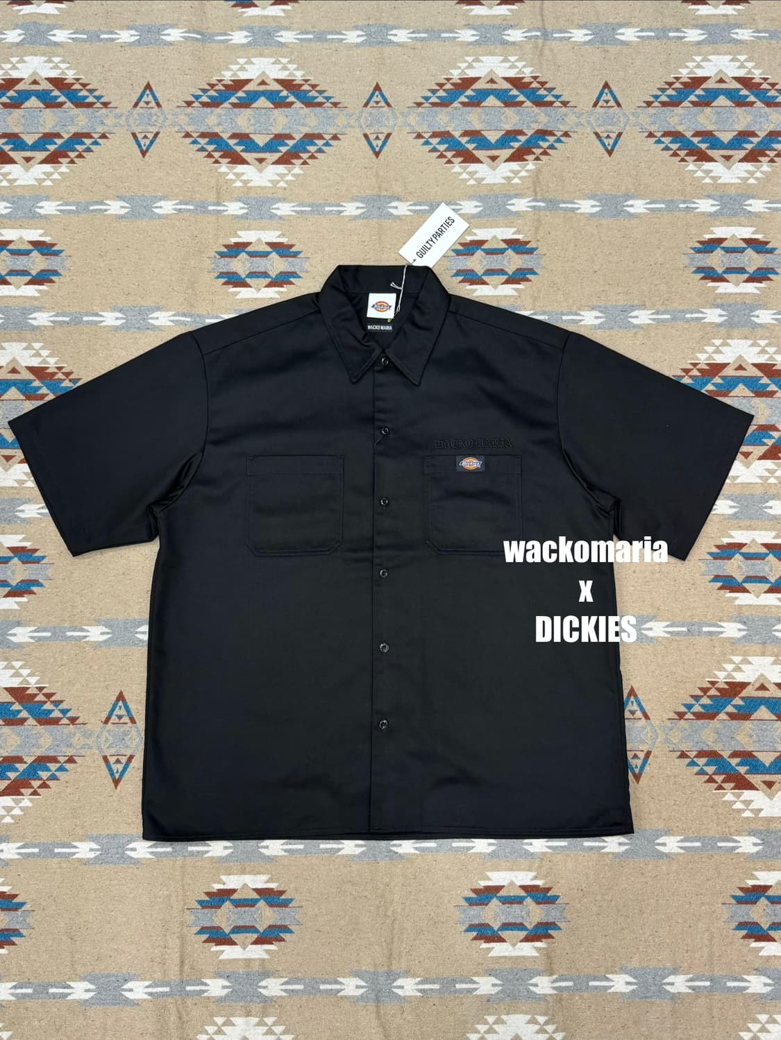 [L] 와코마리아 x 디키즈 워크 셔츠 블랙 (Type-2) 상품이미지2