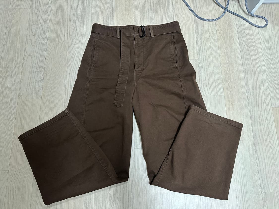 (M) 르메르 벨티드 팬츠 브라운 상품이미지2