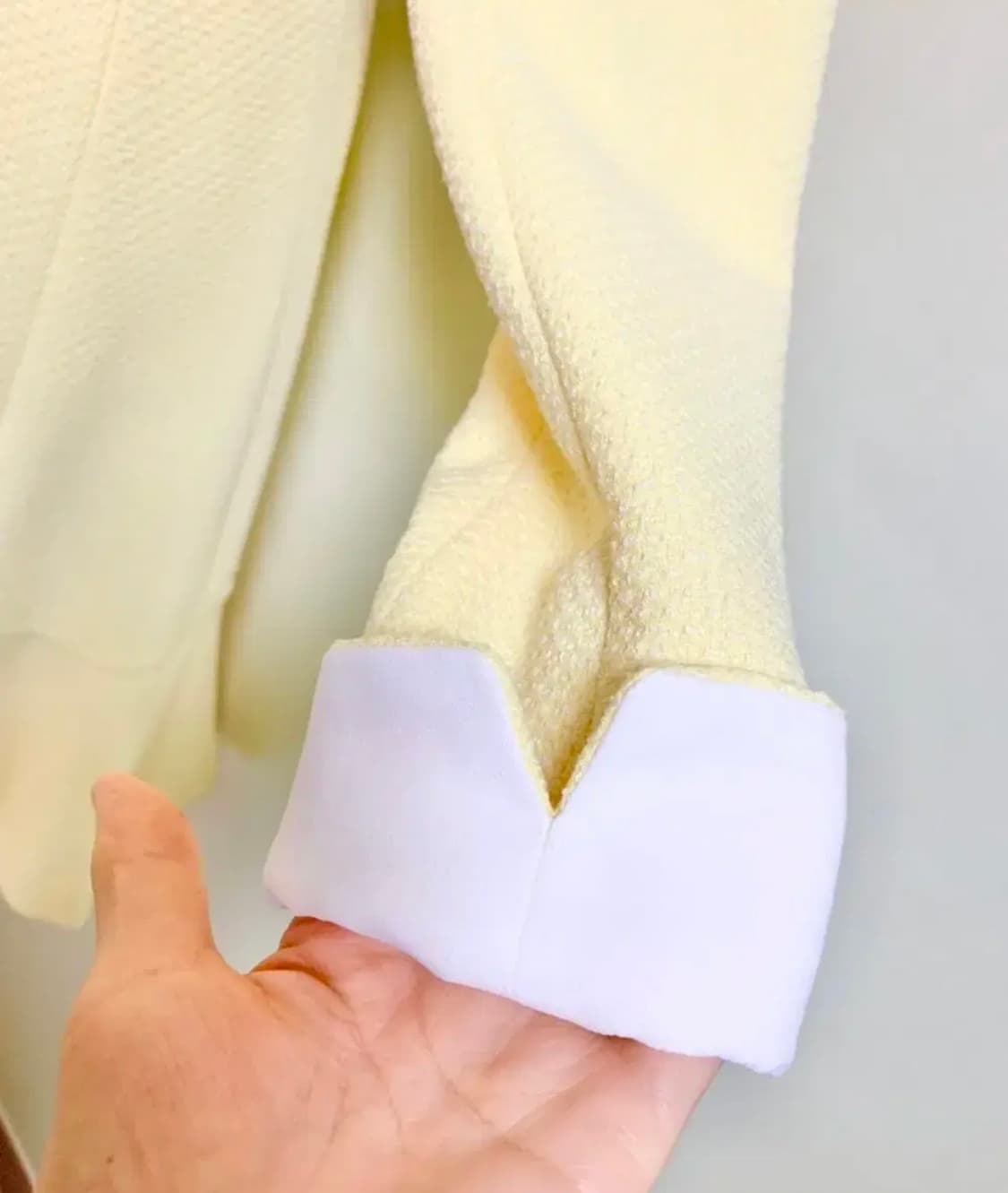 새제품ㅡ플라스틱아일랜드 연노랑색 플레어 원피스 55 상품이미지3