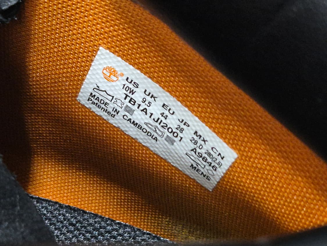 팀버랜드 6인치부츠 280 블랙 상품이미지4