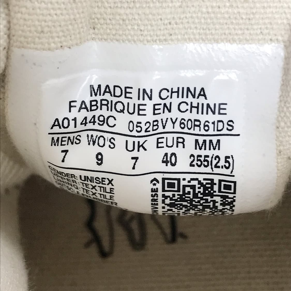 컨버스 척70 시즈널 빈티지 캔버스 신발 남성255 상품이미지7