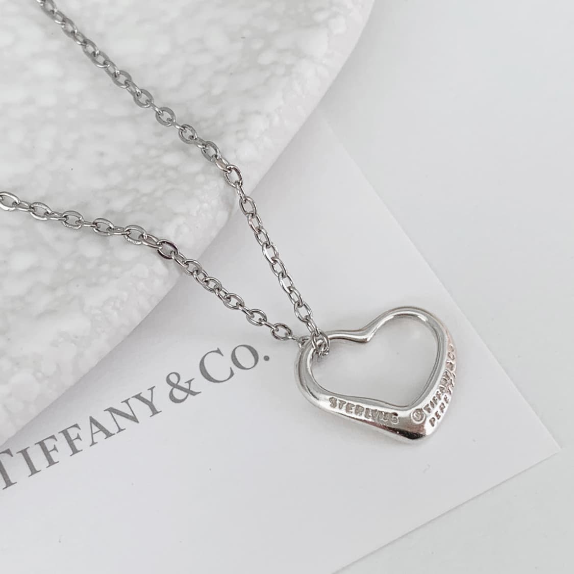티파니 엘사 퍼레티 오픈 하트 미니 펜던트 목걸이 NO.109 상품이미지1