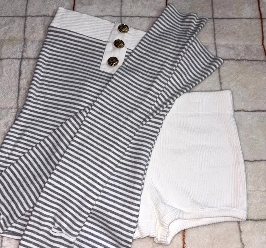 babymetalclub 베이비메탈클럽 베메클 워머탑 그레이 셋업 상품이미지1