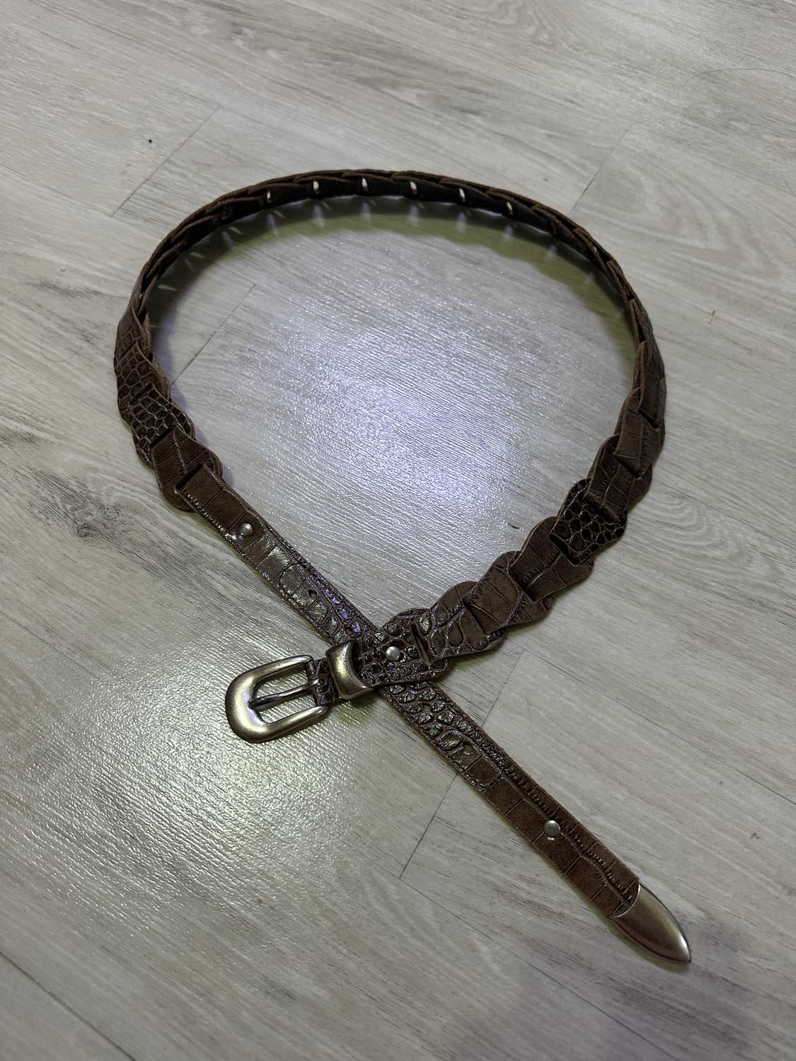 [90] 아워레가시 크로커다일 벨트 상품이미지1