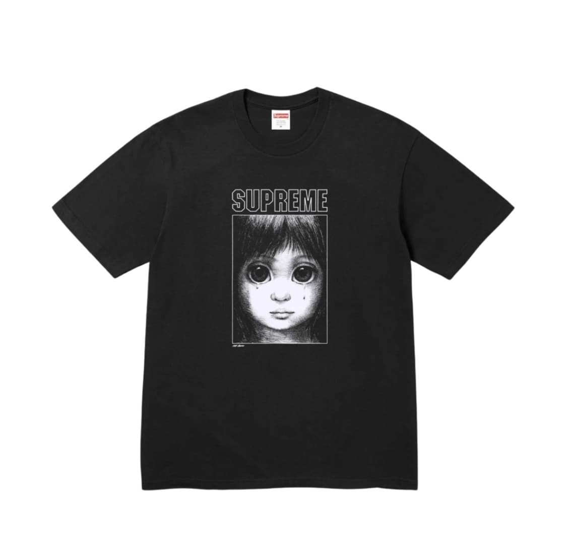 XL) 슈프림 x 마가렛 킨 티어드롭 티셔츠 블랙 상품이미지1