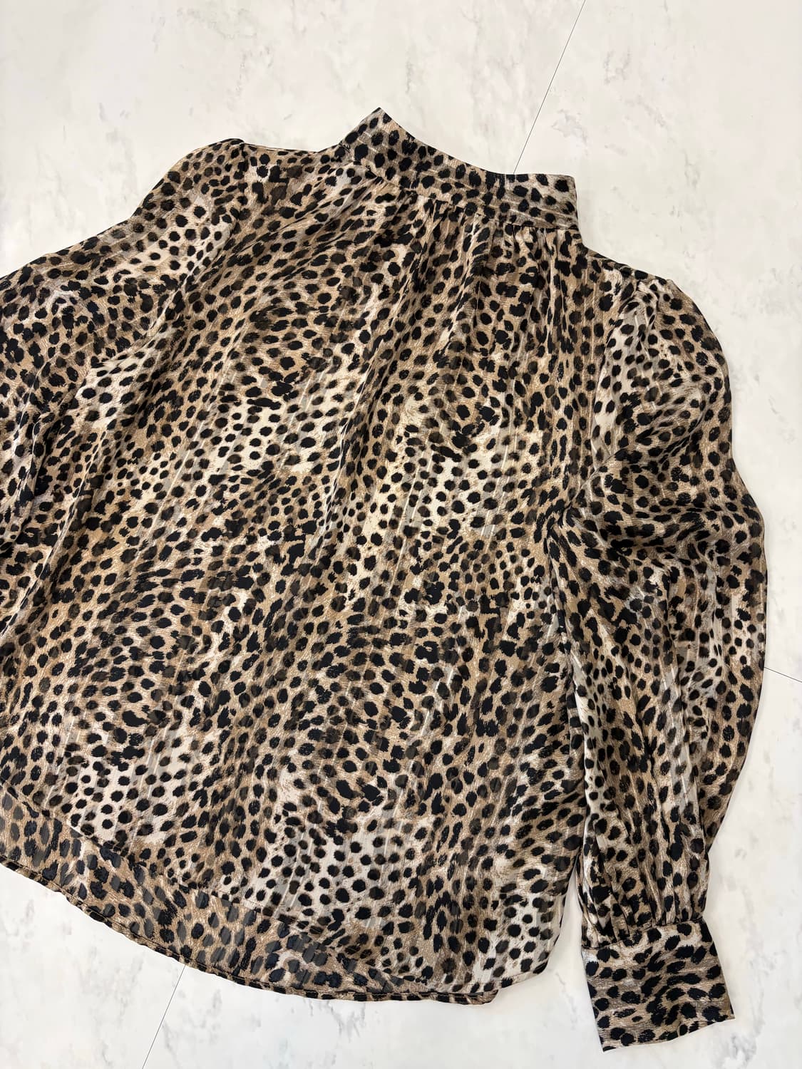 h&m leopard blouse 상품이미지2
