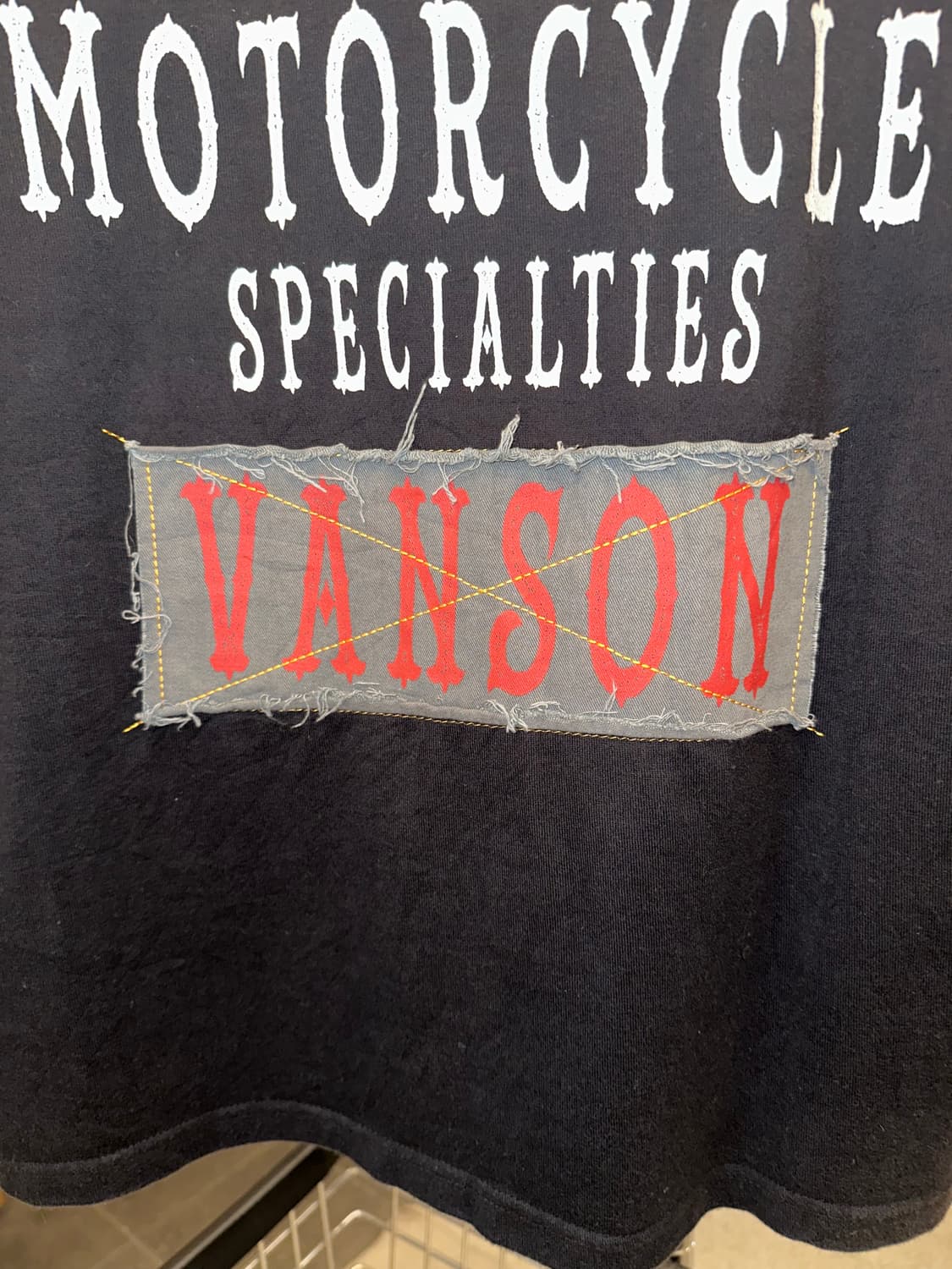 Vanson cotton speedways detail collar T 상품이미지4