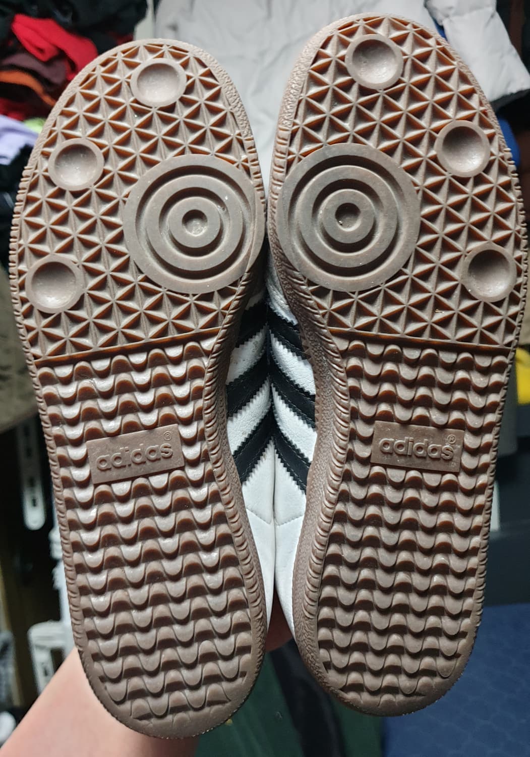 아디다스 삼바 비건 화이트 블랙 스니커즈 (240) 상품이미지6