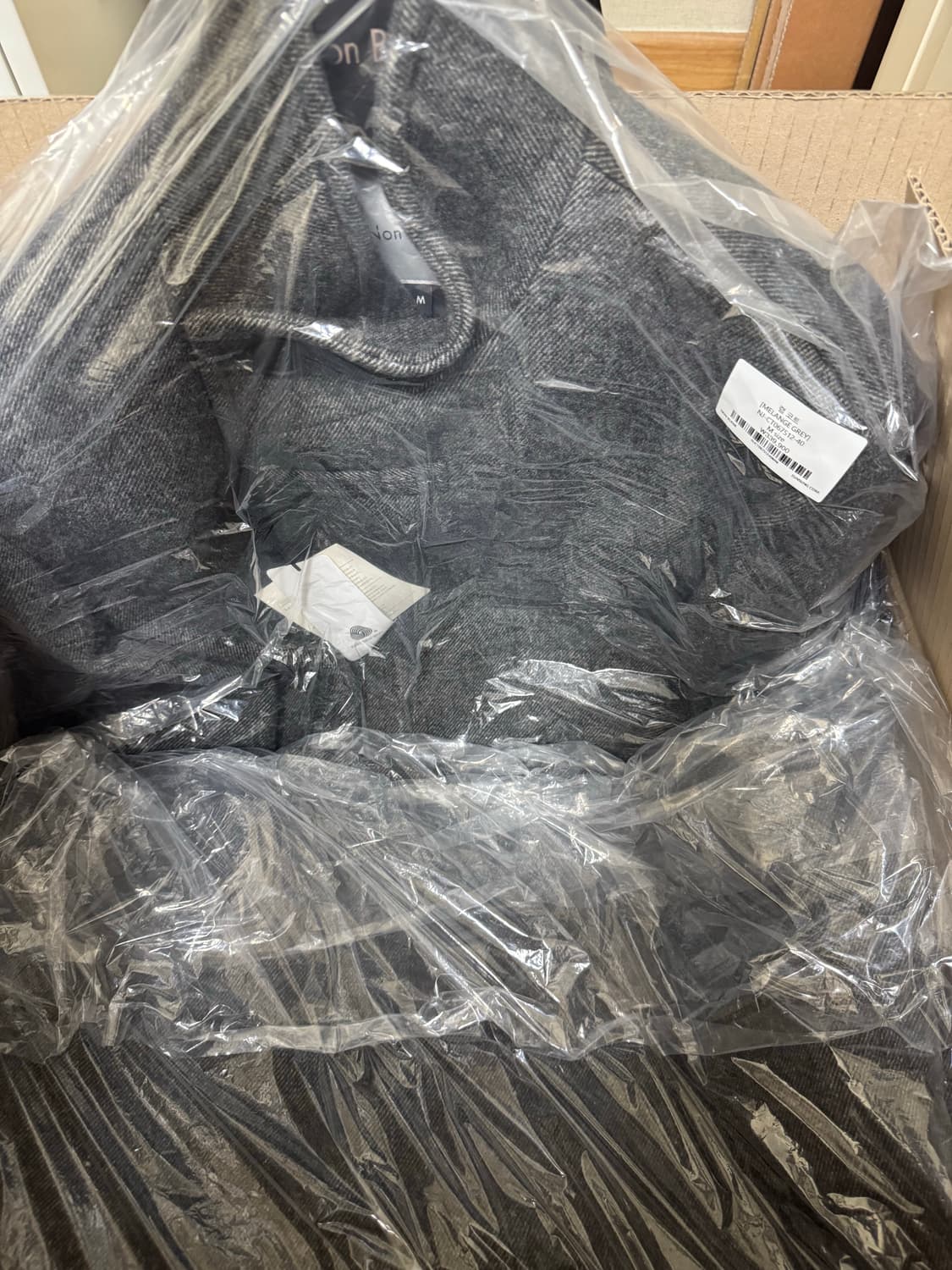 넌블랭크 랩 코트 멜란지 그레이 M [새상품] 상품이미지3