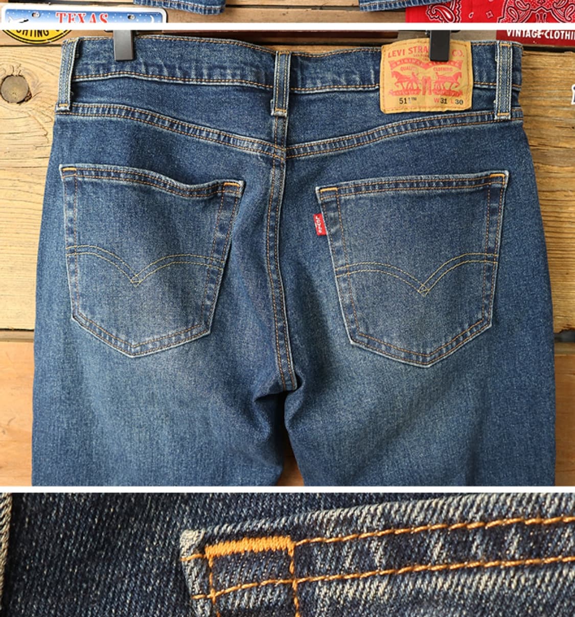 
LEVIS 리바이스 511 슬림핏 워싱 가공데님 30 상품이미지5