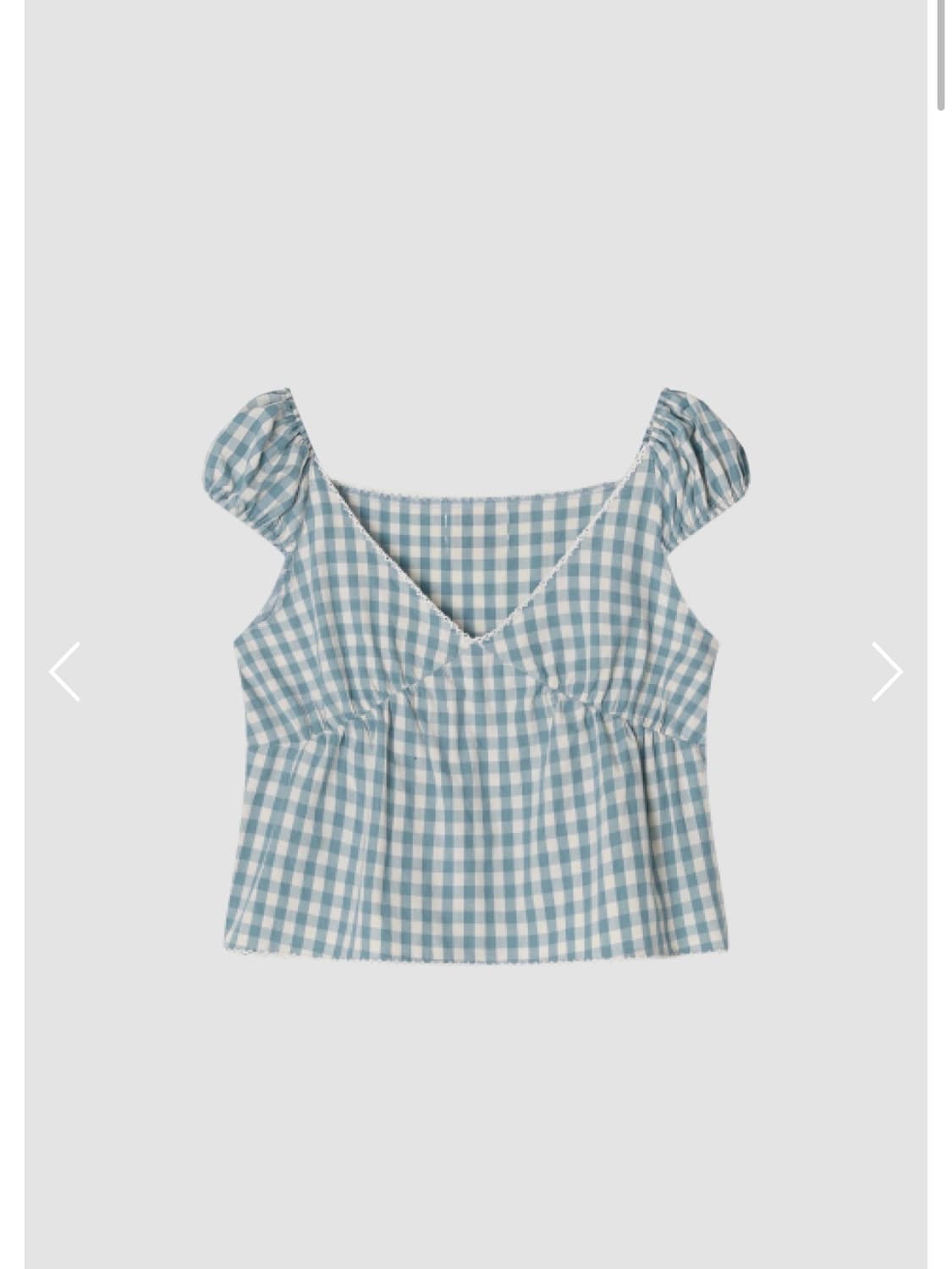 쏘딩키브레드 Sarah Blue check Blouse 상품이미지1