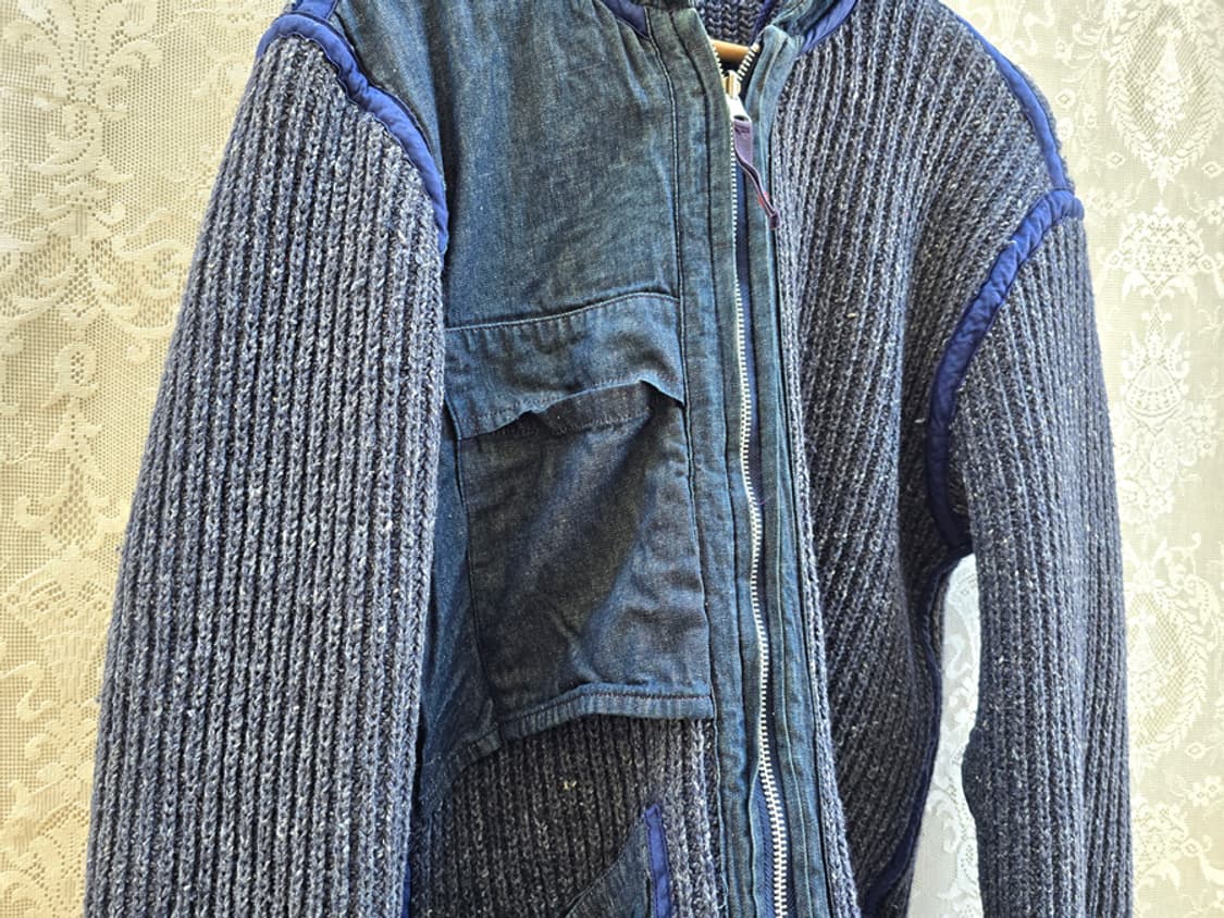 블루블루 재팬 헤비 코튼 니트 후드 집업 상품이미지9