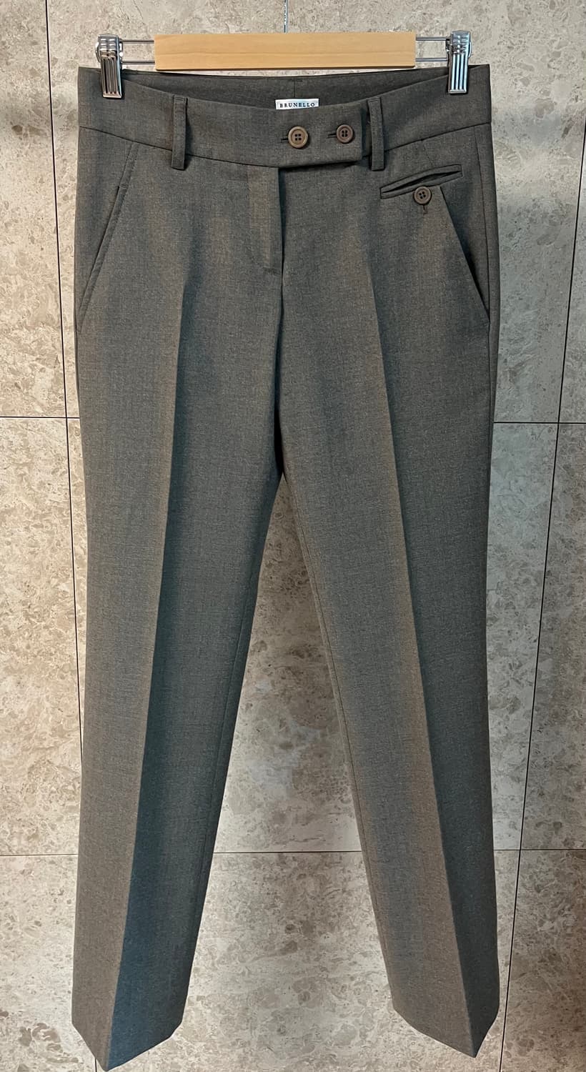 브루넬로 쿠치넬리 여성 슬랙스 회색 정품  상품이미지1