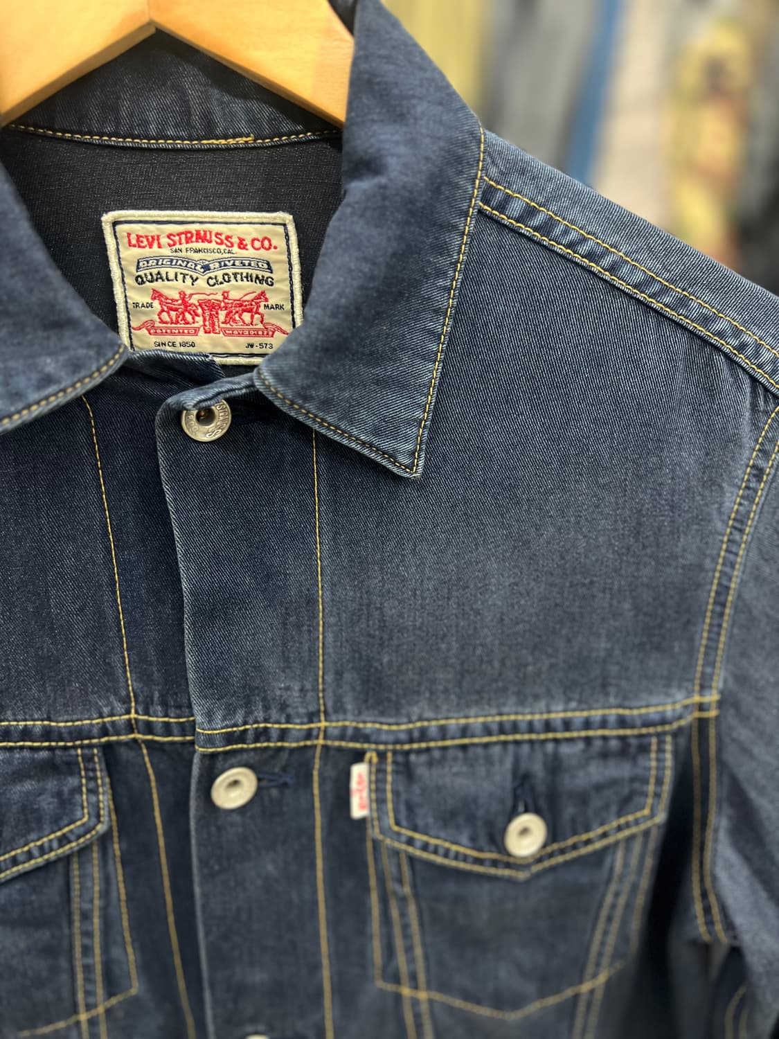 LEVI STRAUSS&CO 레이온 데님 재킷 JW-573 상품이미지5