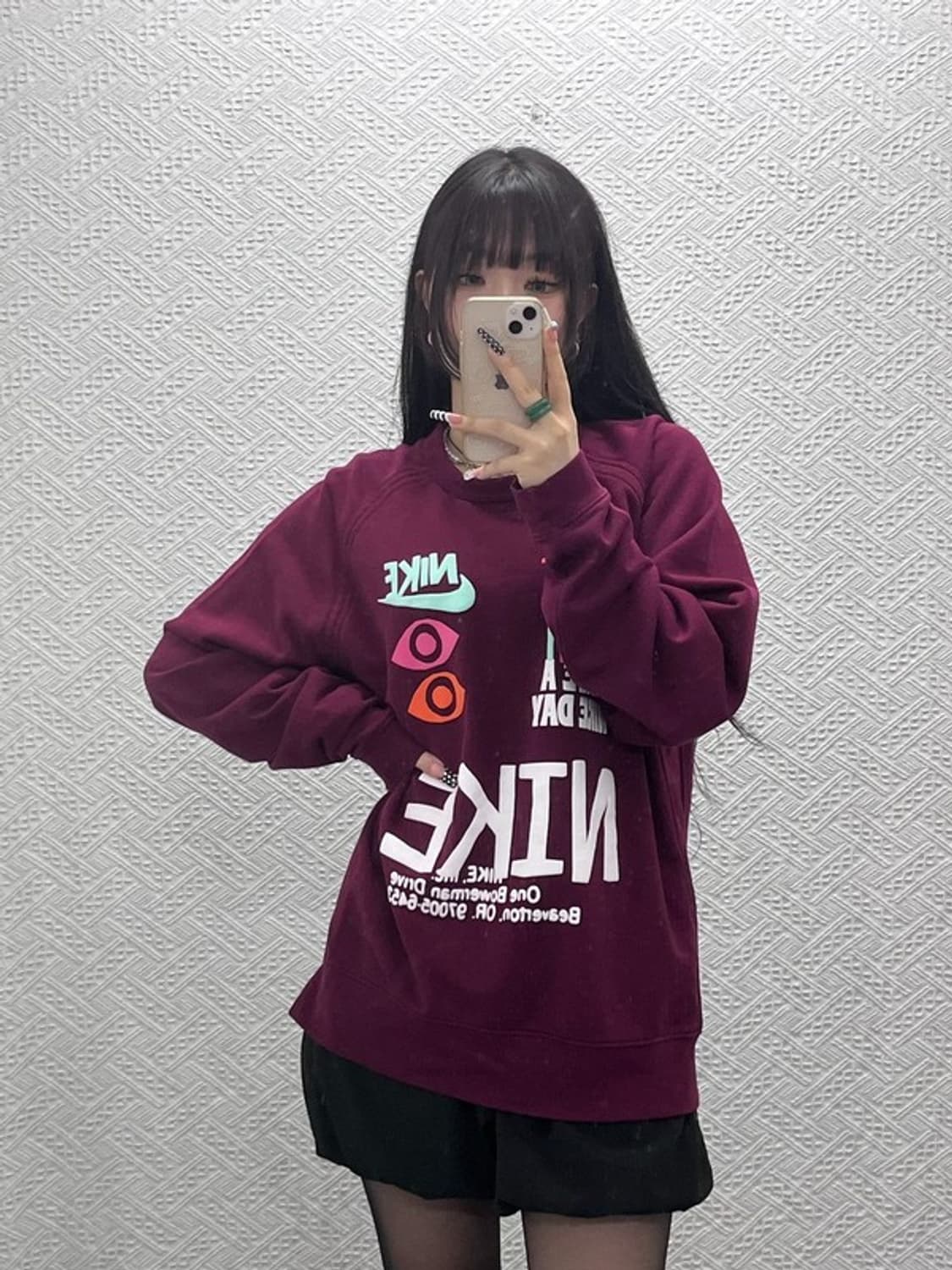 나이키 HBR 올드스쿨 키치 그래픽 로고 맨투맨 XL C10639 상품이미지2