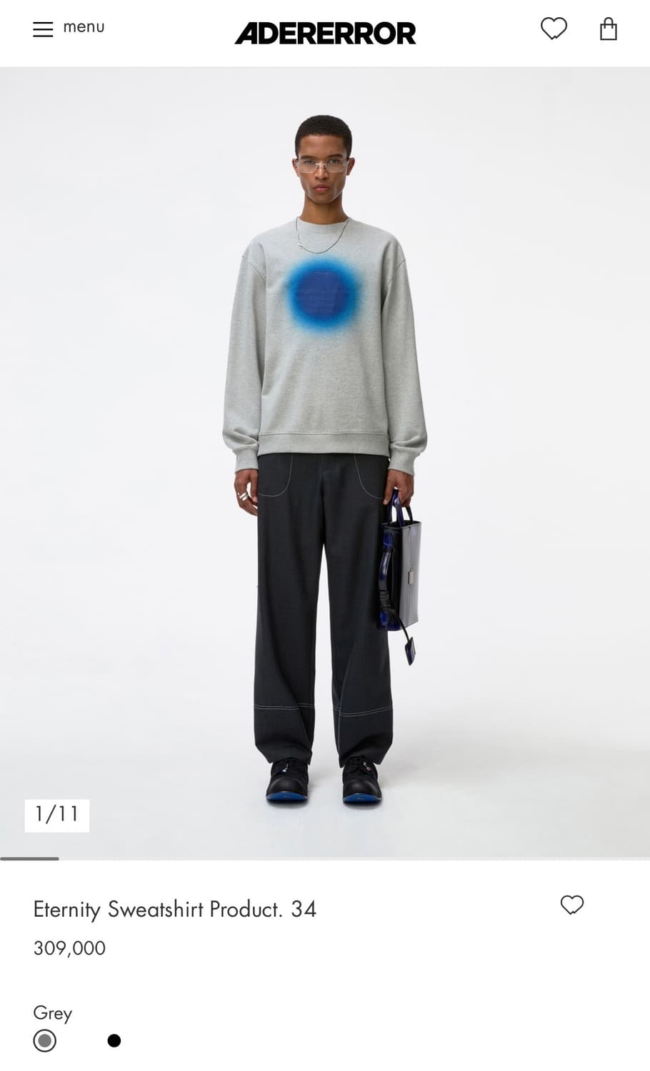 아더에러 25ss 이너니티 맨투맨 L 상품이미지1