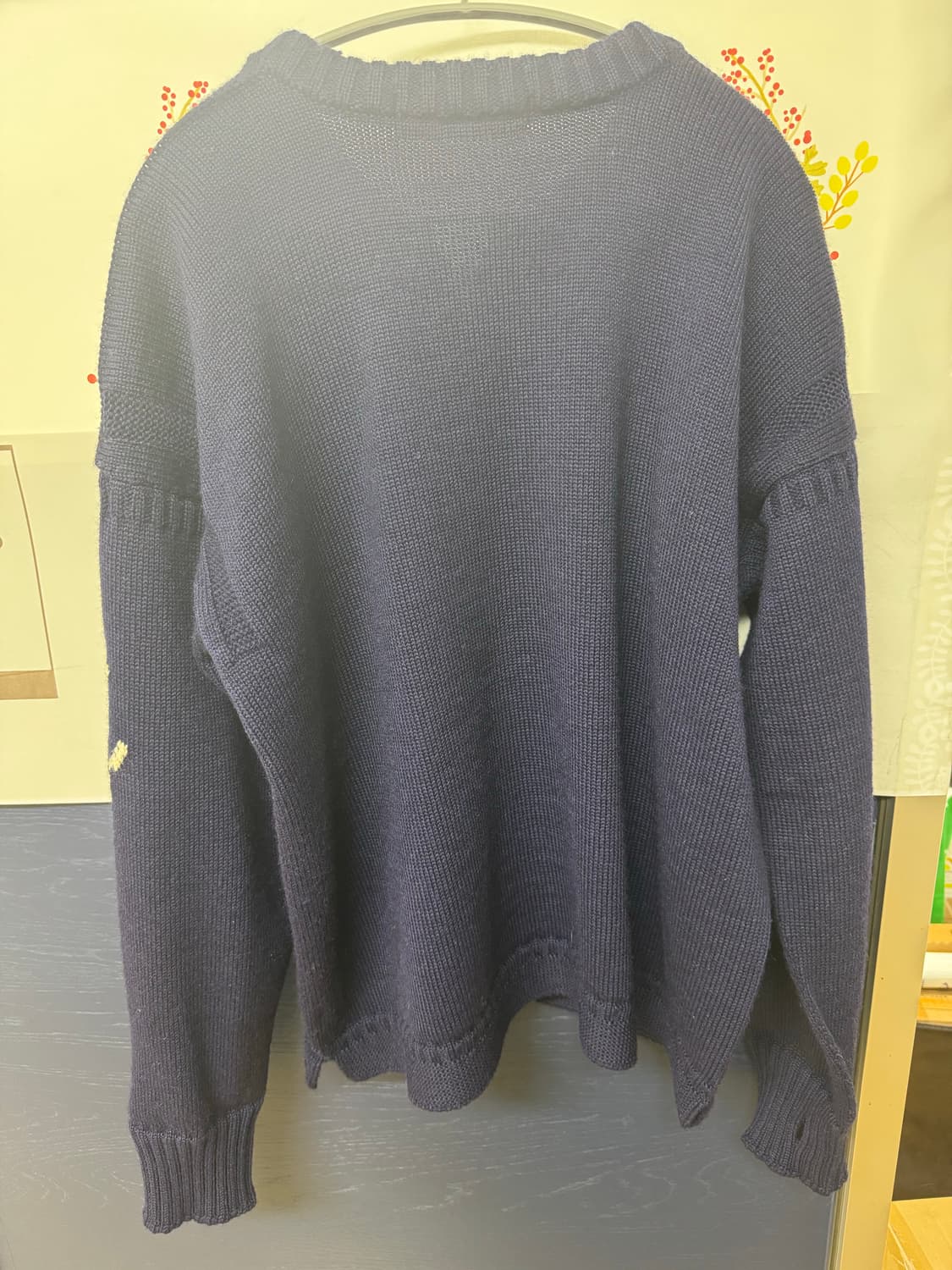 [46] 건지울른스 피셔맨 가디건 네이비 상품이미지2