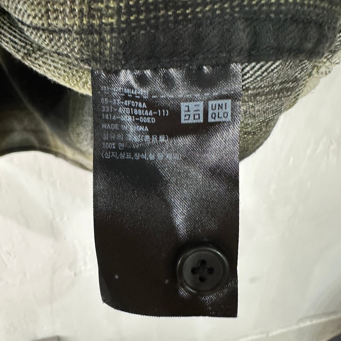 유니클로 체크남방 XL 상품이미지4