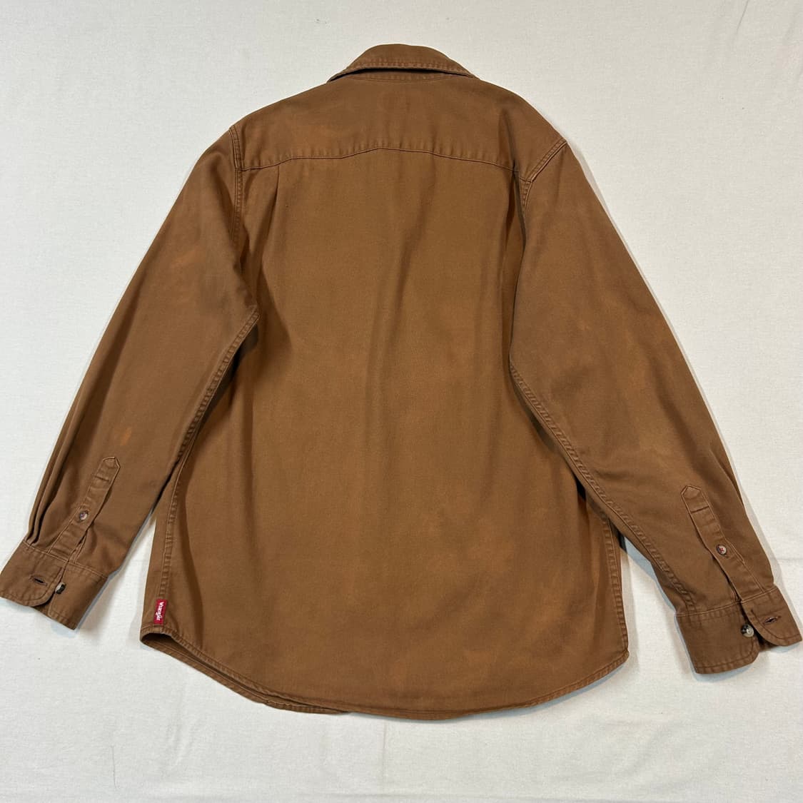 M) Wrangler 랭글러 투포켓 워크웨어 코튼 셔츠 브라운 상품이미지6