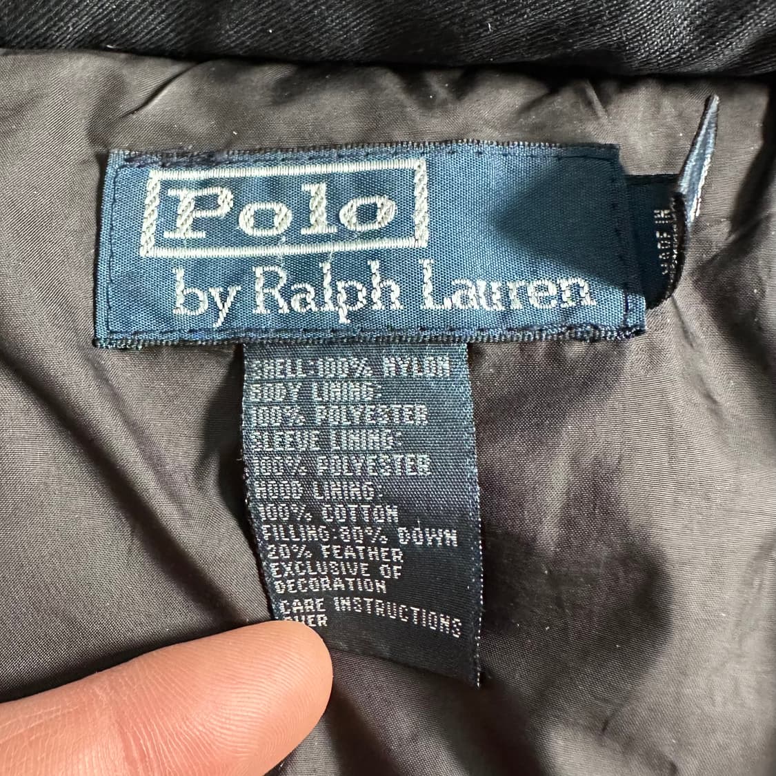 폴로 랄프로렌 네이비 후드 다운 파카 상품이미지6