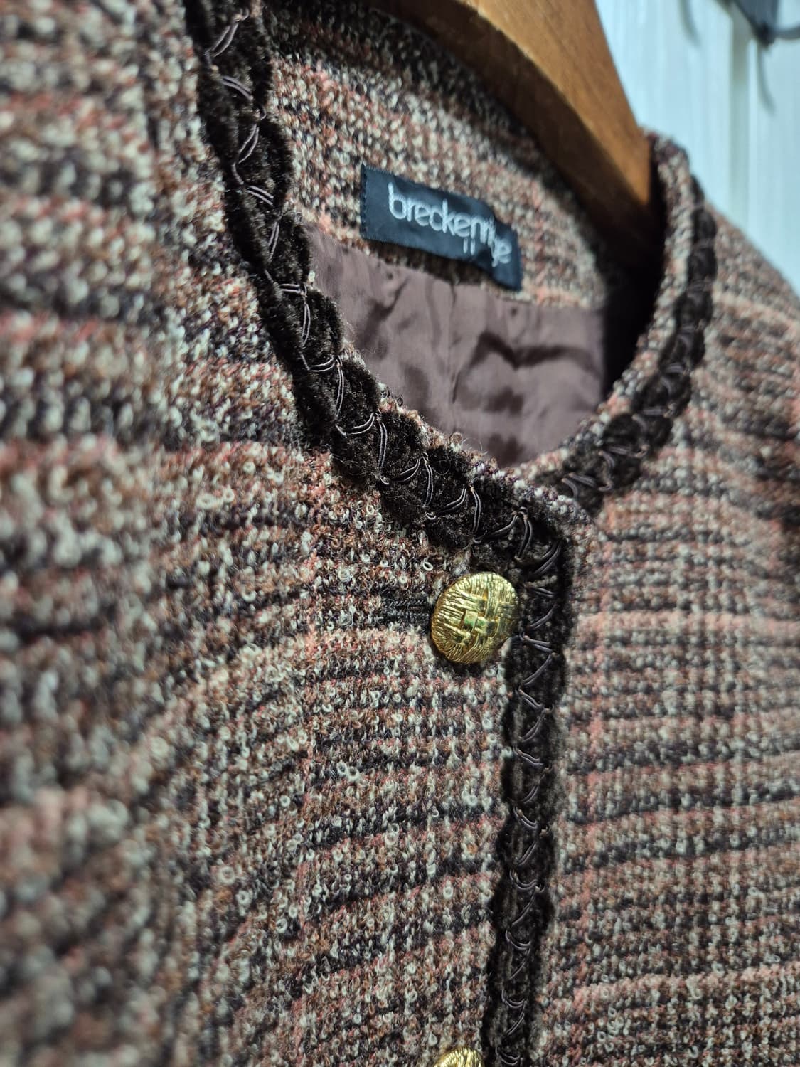 브렌치릿지 브라운 트위드 자켓 상품이미지3